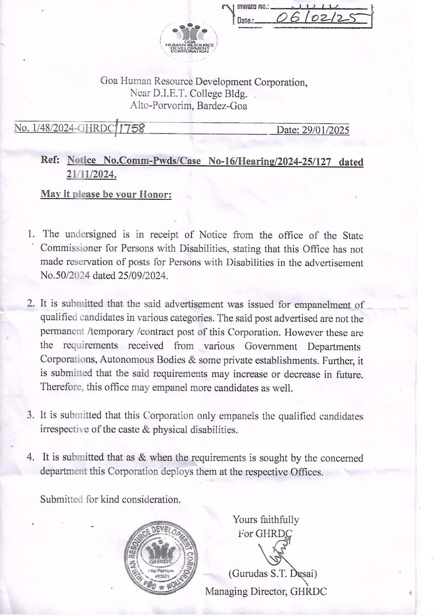 This is how the Goa Government is fooling goans through the Goa Human Resources Corporation and blantly flouting labour laws. Last year 900 people were taken on empanellment basis. You are neither an employee of the Corporation who empannels you neither of the Department where