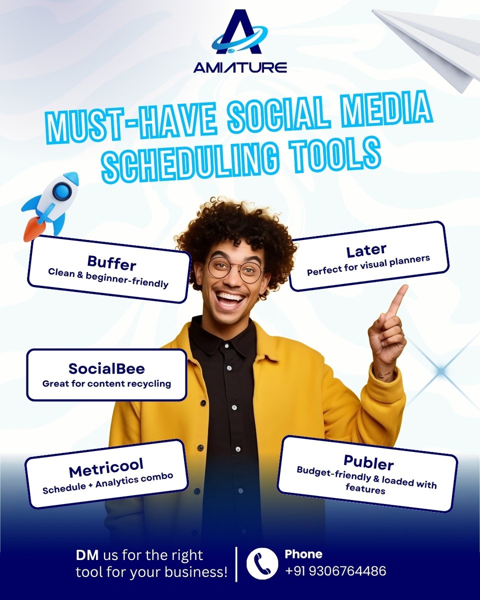 amiature_digi's tweet photo. Creating content is good. Scheduling it? Game-changer. ⚡
Be consistent. Be seen. Be smart.
What’s your go-to scheduling tool? 👇
.
#MarketingTips #SocialMediaTools #ContentStrategy #XMarketing #DigitalGrowth #amiature https://t.co/UIkCi9PlKA