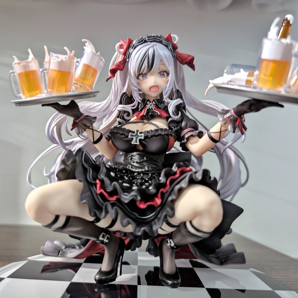 Morisaki_ESWL's tweet image. アズールレーン エルベ 見せ場訪れず?
あみあみ限定版 GOLDENHEAD+
デコマスと遜色なく、違和感のない造型に即スタメン✨
顔はどっちにしようか迷ったけど、目線の関係で上に飾るなら通常顔、低めに飾るなら限定顔かな?
どうやらサプライズTKBもあるようで……濡れ場は訪れたようですw
#アズレン