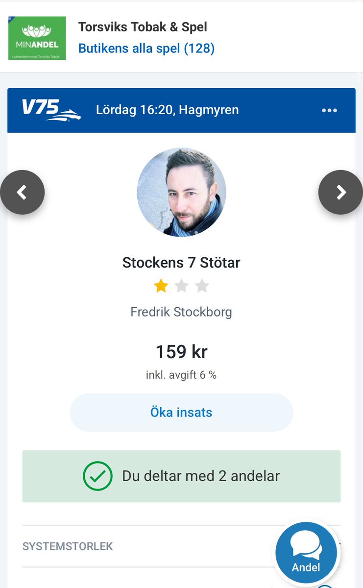 V75 från Hagmyren och jag har dykt ner i lopparkiven för att hitta bästa spikarna och skrällarna! Häng gärna på! 🫶 

atg.se/torsvikstobak/…

#V75 <a href="/MinAndel/">MinAndel.se</a>