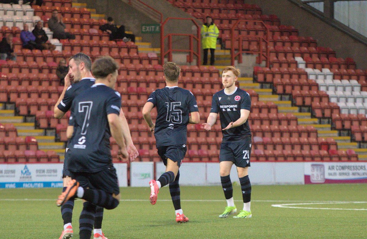 BroxburnAthFC's tweet image. A wonderful free kick from Robbie Hamilton marked his first competitive goal for the Brox last night