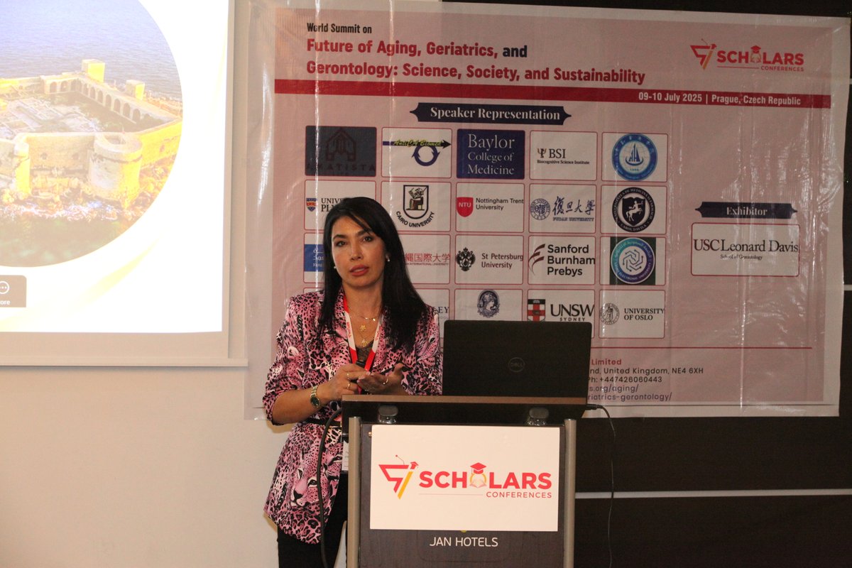 ConferenceAging's tweet image. Thank you, Dr. Hulya Ozudogru (Mersin University/ Epigenetic Coaching, UK) for your insightful talk at #WCFA2025:
 &quot;Can We Chemically Reprogram Aging? Decoding the Biochemistry of Longevity&quot;
Next: #WCFA2026 | July 20–21, 2026 | Vienna
🔗 scholarsconferences.com/aging-geriatri…

@ScholarsConfer1
