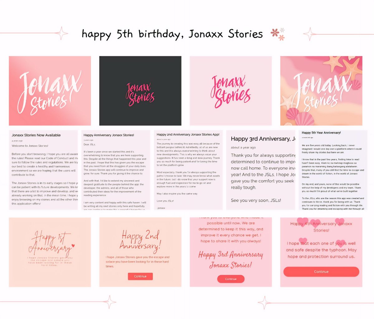 sldvreille's tweet image. jonaxx stories — an application solely created for the jonaxx stories lovers. a home not just for one, but for her million followers who cherish her and her stories. an escape we all run to, our dream, our hope when our reality dims.

happy #FIVEbulousYearsWithJonapp !!! 🥳💘