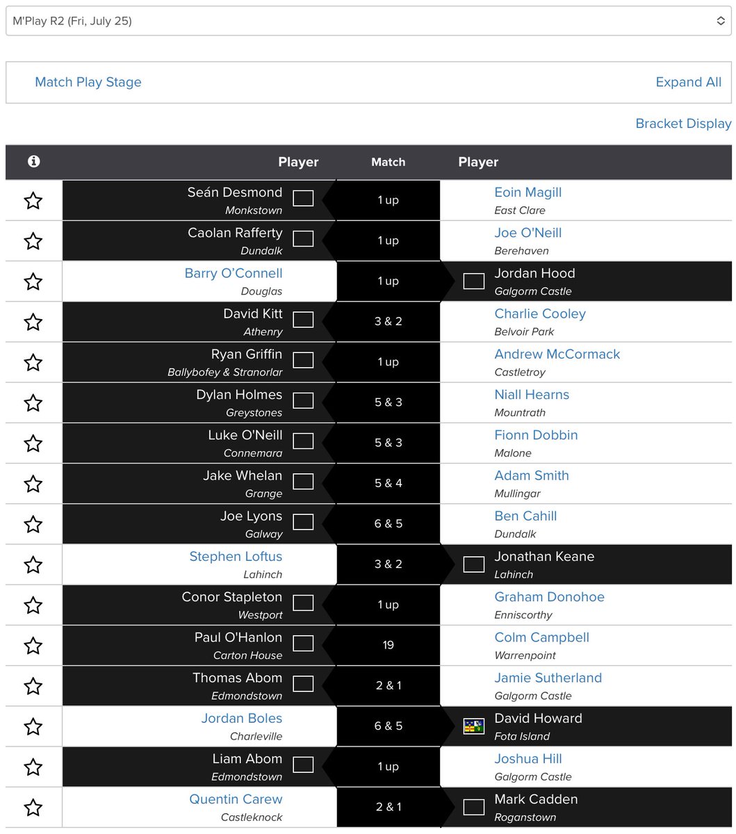 GolfBible's tweet image. The Last 16 and Quarter Finals of the South of Ireland Amateur Open Championship will be contested @LahinchGolfClub today.
MP Results: tinyurl.com/fpazbm86