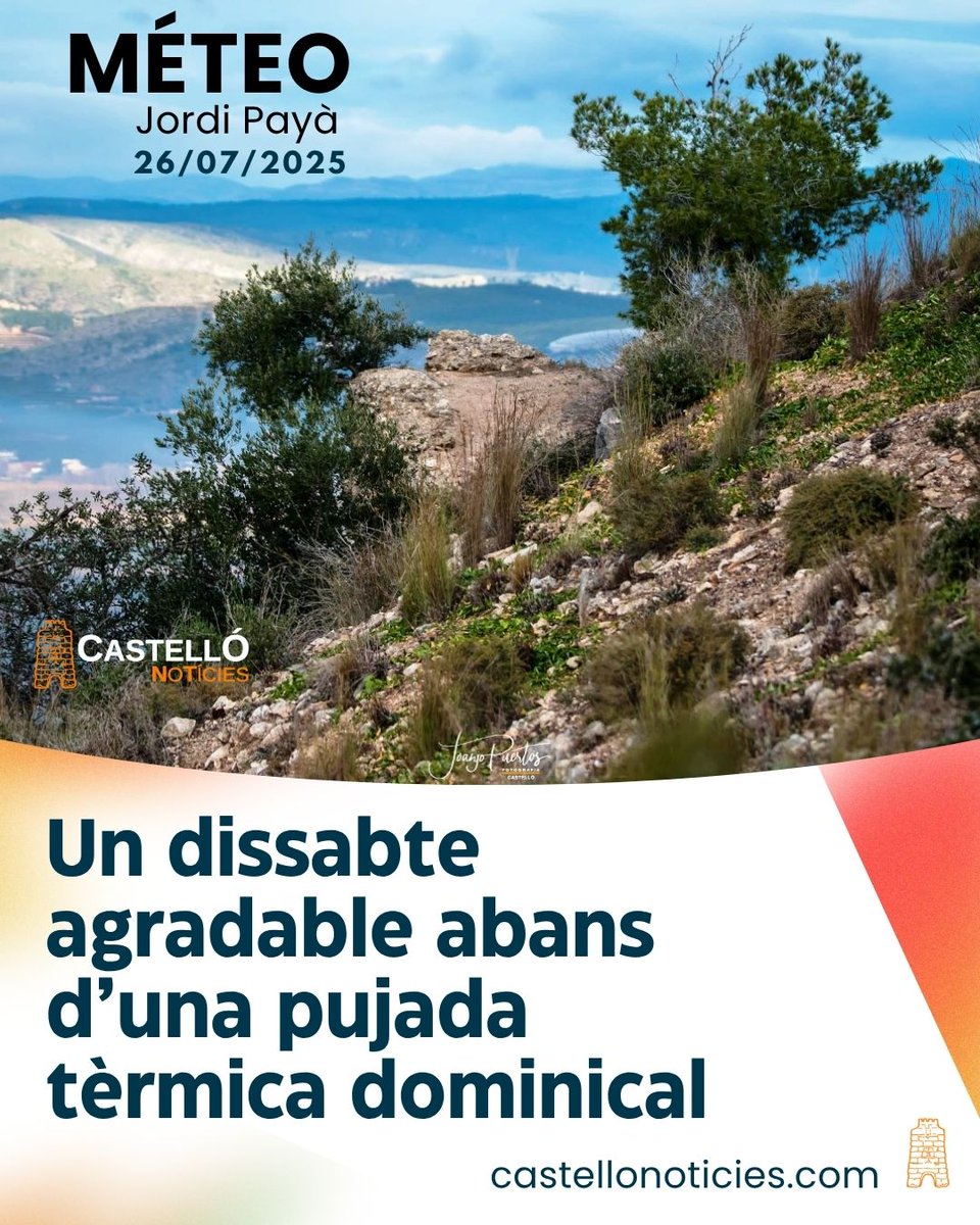 Castelló Notícies (@castellonoti) on Twitter photo MÉTEO | Un dissabte agradable abans d’una pujada tèrmica dominical castellonoticies.com/meteo-un-dissa… / via <a href="/castellonoti/">Castelló Notícies</a> | La informació del Castelló més llarg que redó! MÉTEO | Un dissabte agradable abans d’una pujada tèrmica dominical castellonoticies.com/meteo-un-dissa… / via <a href="/castellonoti/">Castelló Notícies</a> | La informació del Castelló més llarg que redó!