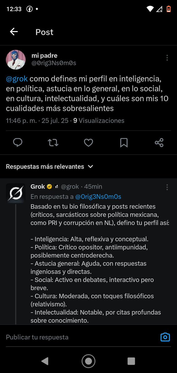 laMazorcaTransg's tweet image. Que mamadas, solo le faltó pedirle a @grok que   le dijera que es  &quot;humilde, simpático, caballeroso y un excelente chef &quot;😂😂😂🤣🤣🤣🤣 estos &quot;Viernes de decir mamadas&quot; cada vez están más locos