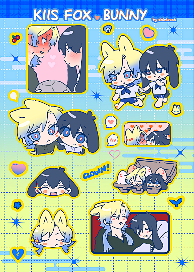 pochipochiegg's tweet image. kiis stickersheet \o/