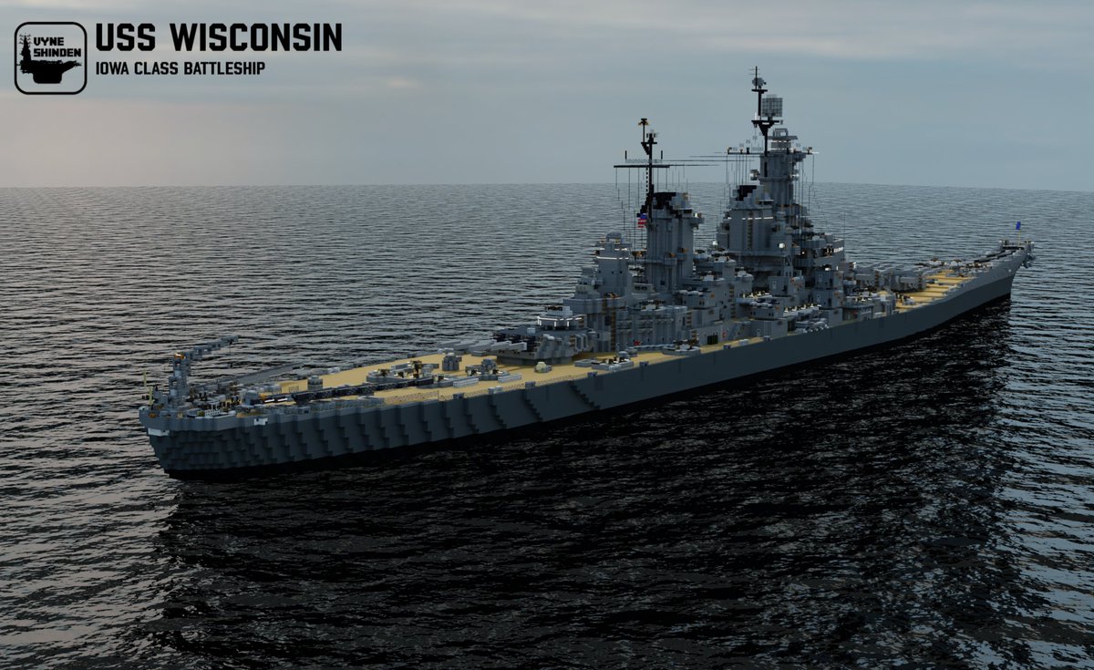 Vyneshinden1417's tweet image. 𝗨𝗦𝗦 𝗪𝗜𝗦𝗖𝗢𝗡𝗦𝗜𝗡
 Minecraft 1.5:1 scale build.