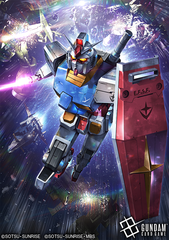 PaintedMIKE's tweet image. #GCG #ガンダムカードゲーム  
同じく
ガンダムカードゲームNewtype Rising [GD01]にて
「ガンダム」を描かせていただきました。
カードでは見えないかもですが、背面に連邦が大勝利している様が写っています。よろしくお願いします