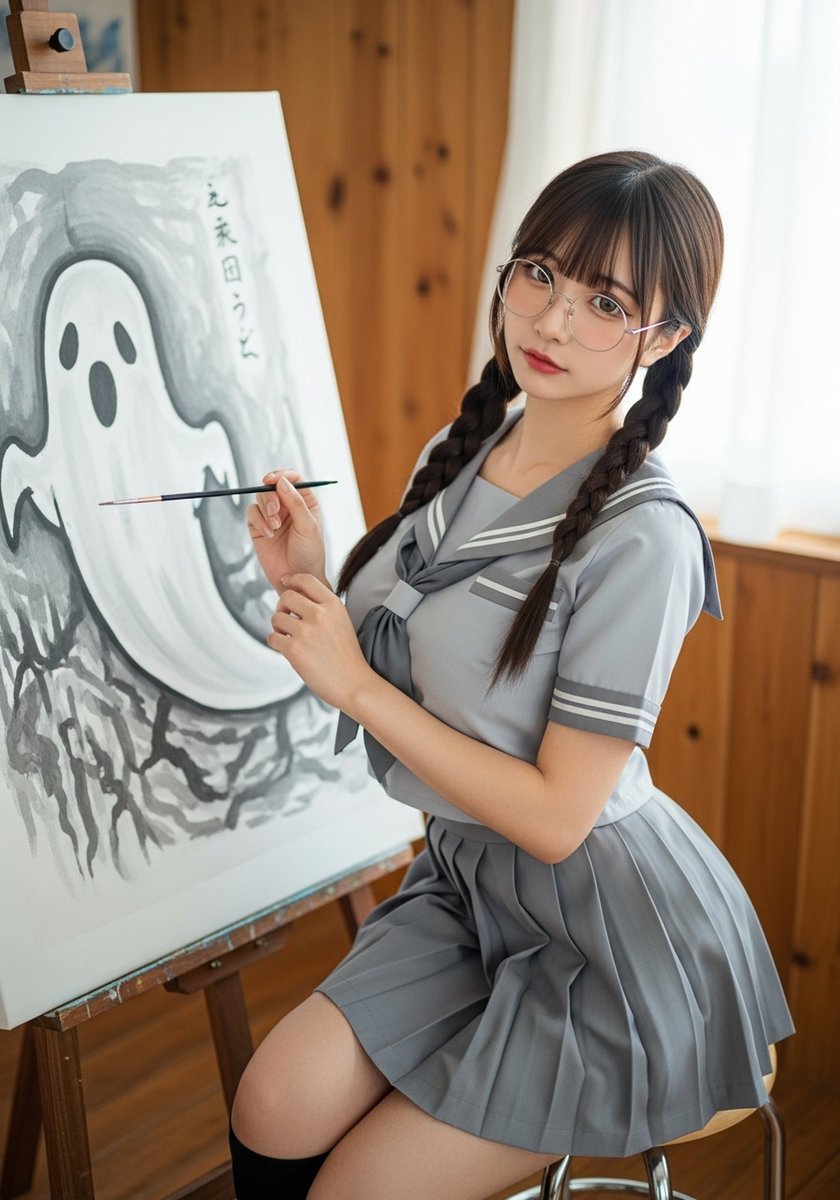 AiCharmCraft's tweet image. 1825年（文政8年）の7月26日
歌舞伎狂言『東海道四谷怪談』が
初演された事を記念して本日は
幽霊の日なんだそうです👻👻👻