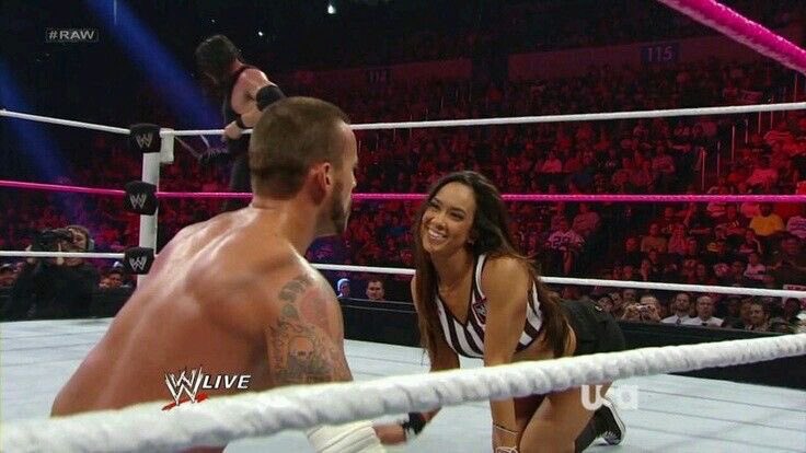 AJ was always refereeing Punk’s matches 😭
