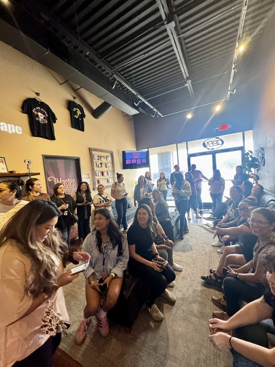 Michelle Fine✨ (@michellerfine) on Twitter photo ⏰🗝️ We had an EXTREMELY spectacular time @ extremeescape.com celebrating the start of what will be another incredible year <a href="/NISDGlenn/">Glenn Elementary</a>! Fun, fear, smiles, screams, and laughter - this year we are on a Mission… 🚀
MISSION: UNSTOPPABLE! ⏰🗝️ We had an EXTREMELY spectacular time @ extremeescape.com celebrating the start of what will be another incredible year <a href="/NISDGlenn/">Glenn Elementary</a>! Fun, fear, smiles, screams, and laughter - this year we are on a Mission… 🚀
MISSION: UNSTOPPABLE!