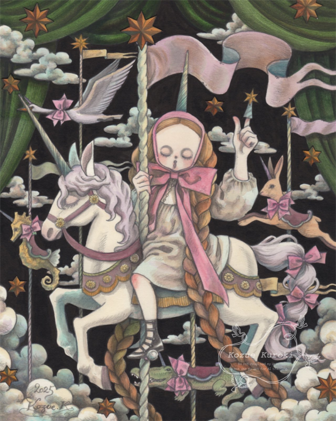 黒木こずえ 黒木こずゑ 創作イラスト 絵画 水彩画 原画 黒木こずえ 黒木こずゑ 創作イラスト 絵画 水彩画 原画 【公式通販】