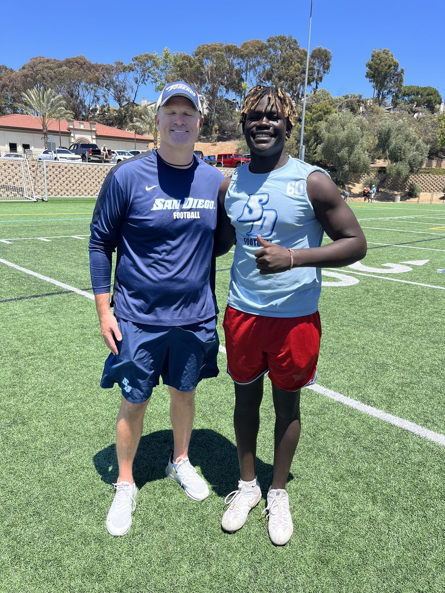 Robbin Anzodru (@the_robbin77) on Twitter photo Grateful for the opportunity to perform at the USD camp today. I had one the longest broad jumps out of all the dline and the top of all other testing. Won all of the 1 on 1 against good competition and Excited to be back down and see what the future holds!!
<a href="/AdamCarterFB/">Adam Carter</a> Grateful for the opportunity to perform at the USD camp today. I had one the longest broad jumps out of all the dline and the top of all other testing. Won all of the 1 on 1 against good competition and Excited to be back down and see what the future holds!!
<a href="/AdamCarterFB/">Adam Carter</a>