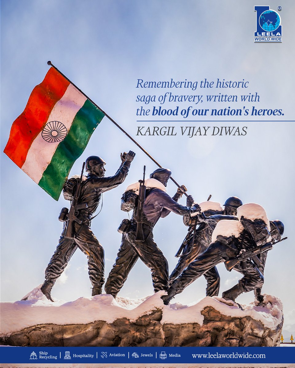 On this Kargil Vijay Diwas, we bow our heads in deep reverence and gratitude to the brave soldiers who made the ultimate sacrifice.
Their courage endures. Their legacy continues to inspire us.
Jai Hind.
.
.
.
.
#leelashiprecycling #KargilVijayDiwas