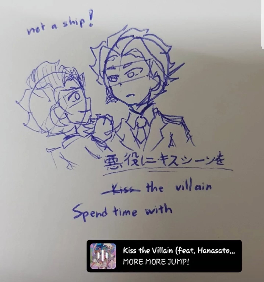 ysnmoeee's tweet image. Not s ship but aye 🗣️✨ I drew this last month