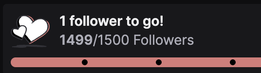 Thank you so much everyone 🥹 I still can't believe I made it here, so thank you from the bottom of my heart ❤️

PS: Who wants to be THE 1.5k follower? 👀