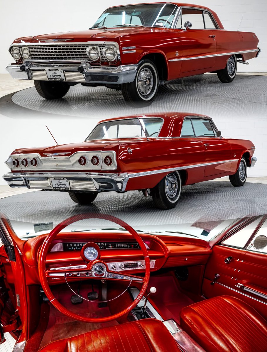 BrianRoemmele's tweet image. 1963 Chevrolet Impala SS Hardtop Coupe.