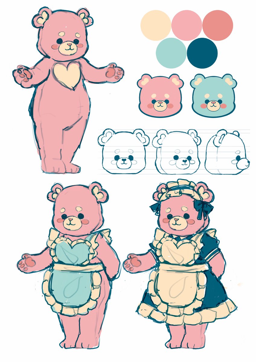 Look at what I found among the first concept art sketches!

We got a nice close up of Julian this week so let's give Maid Kuma here some loving hearts <3

#visualnovel #Heartstop_Tour #ComfortKuma #otome  #cute