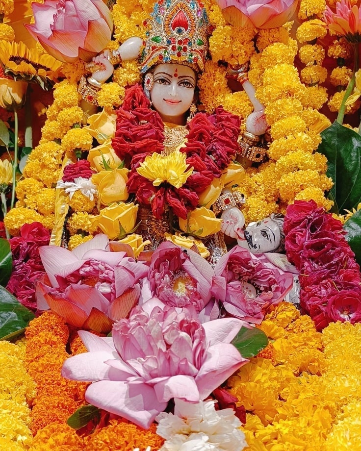 माँ की पूजा करने से असीम आनंद की प्राप्ति होती है। माँ सदैव अपने भक्तों की हर बाधाओं से रक्षा करती हैं।