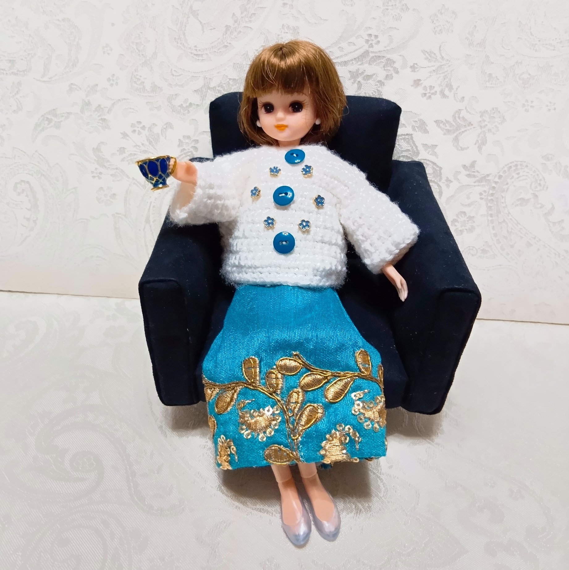 ✨katu072044❣✨夏〜まるでリカちゃんママ✨涼しい〜パワーネット✨ ✨新品希少44❣✨まるでリカちゃんママ❣春夏〜6分
