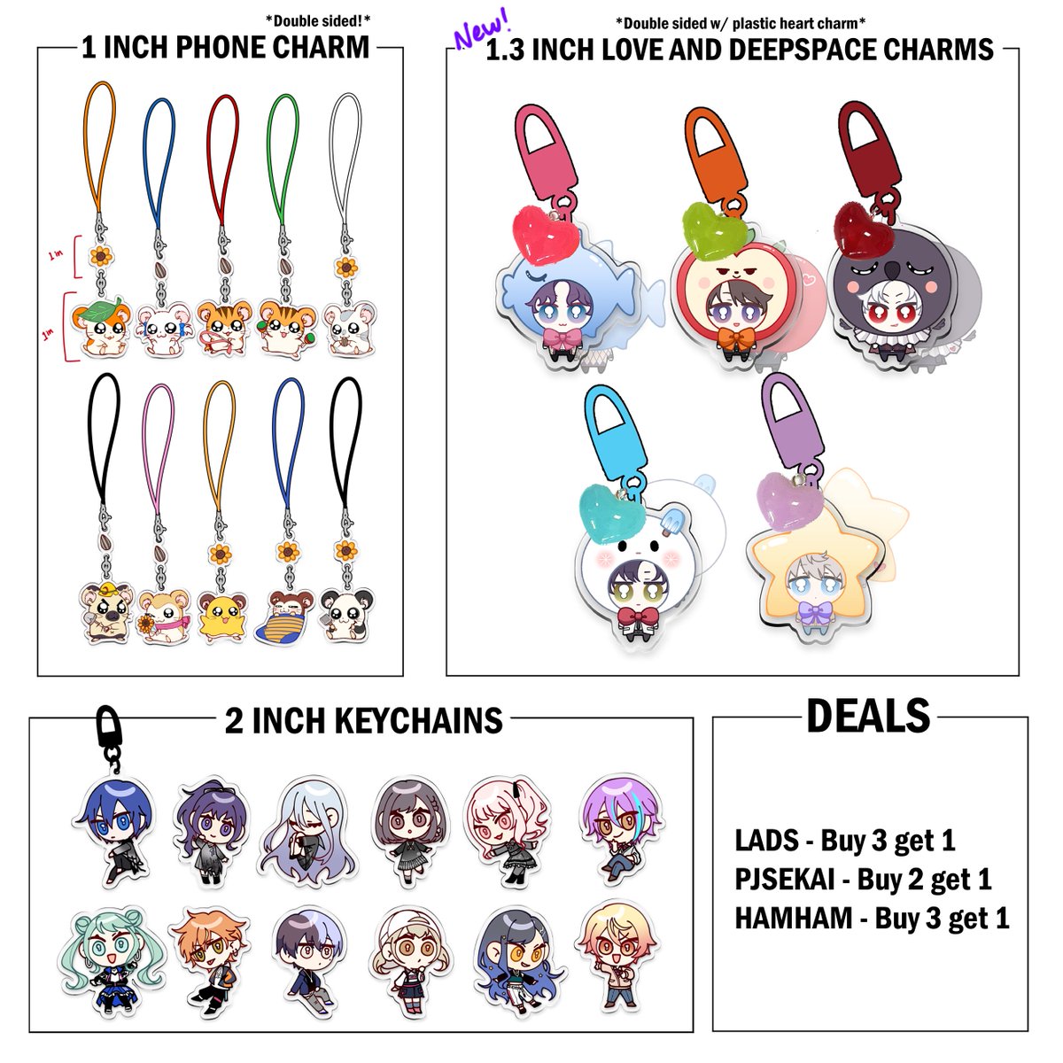 swdshfsh's tweet photo. #Anirevo2025 catalogue!!! Come find me at A155 🥹 I have new stuff!!! (finally...) https://t.co/hO3kkKeA2r