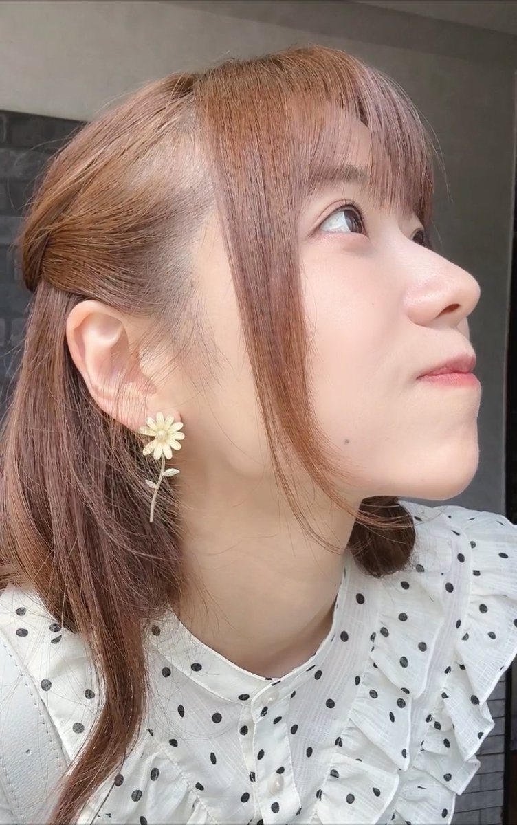 今日の撮影衣装に
お気に入りピアス使ってもらいましたっ
情報解禁はまたっ