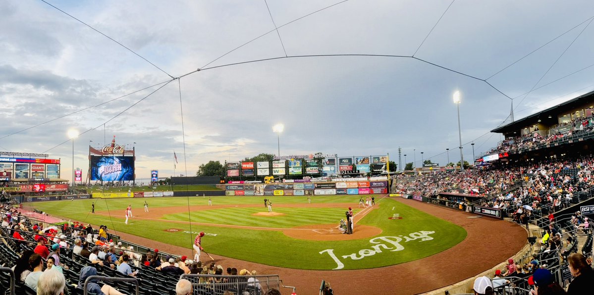 GeorgeFalkowski's tweet image. GAME 24: Home teams record improves to 13–11 with the @IronPigs rally against Tidewater. Hooray!