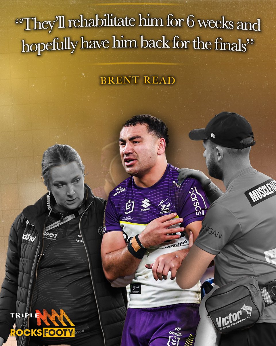 TripleM_NRL's tweet image. Melbourne are hopeful that the Dally M medallist will be back for finals ⚡
LISTEN HERE 👉 brnw.ch/21wUrgY

📷 Getty