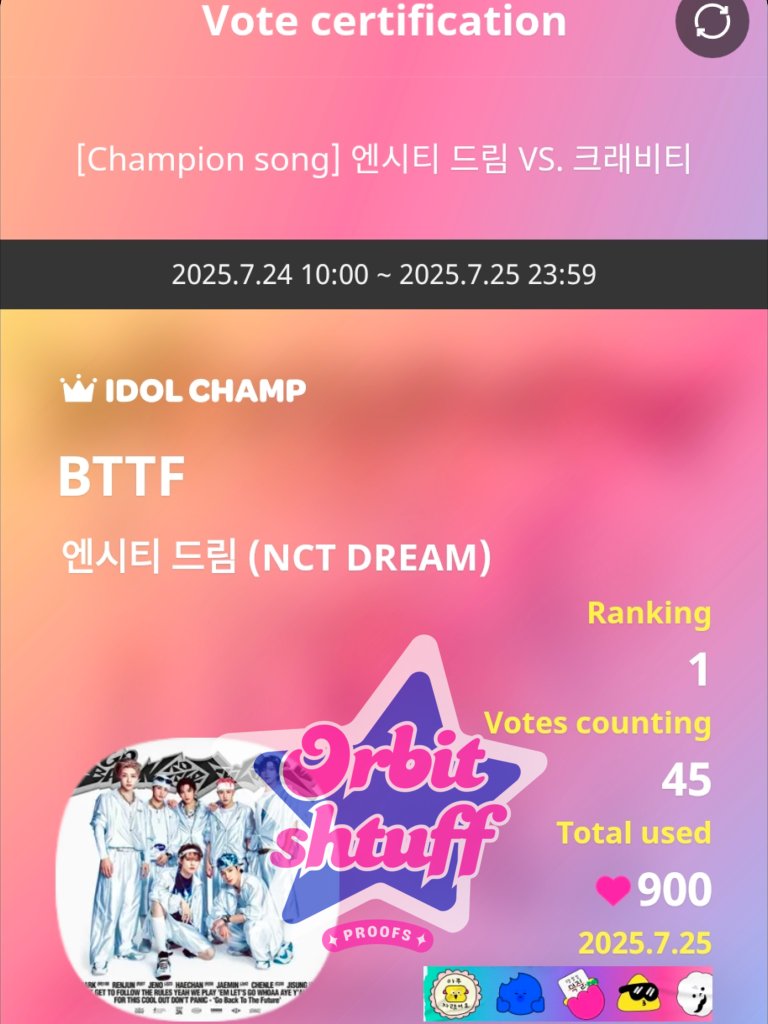 orbitshtuff's tweet image. GIVEAWAY END‼️
Congratulation NCT DREAM for winning🥇place on poll and most proof🎉

900💙 chamsims rewarded to #NCTDREAM
Thank u for join the GA☺

Here&apos;s the proof : 
#OS_proof