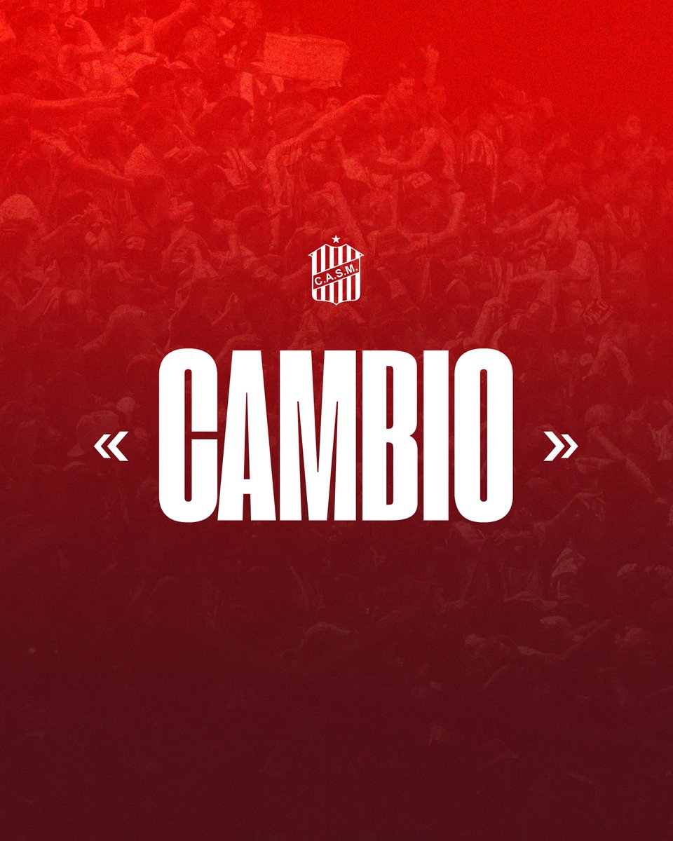 CASMOficial's tweet image. 🔴⚪️ #PrimeraNacional
🔄 Doble cambio en San Martín
🔺 Juan Cuevas y Agustín Graneros
🔻 Jesús Soraire y Gabriel Hachen
Gimnasia y Tiro 2 - 0 San Martín
⚽️ #VamosCiudadela