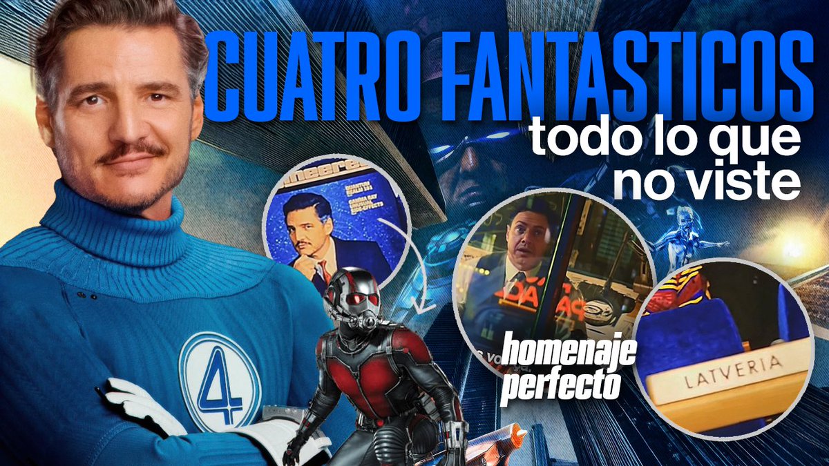 Lbaini's tweet image. Se laburó durante los últimos 3 días pero acá tienen el VIDEO DEFINITIVO para repasar #CuatroFantasticos. Detalles de puesta en escena, vestuario, referencias a los cómics, detalles del diseño de producción y rodaje!
TODO lo que quizás no viste:
youtube.com/watch?v=LjoYk3…