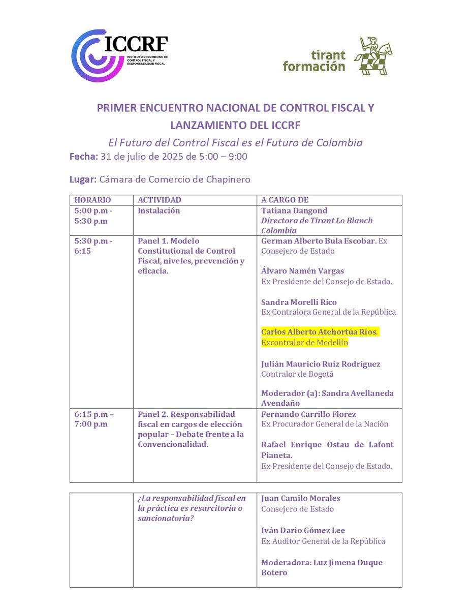 carlosateho's tweet image. ESTE JUEVES EL ESCENARIO PRECISO, PARA DOS BREVES REFLEXIONES.
El control fiscal entre:
Sancionatorio e Indemnizatorio patrimonial y entre
la eficiencia de la gestión y restablecimiento del detrimento patrimonial.
Son dilemas pendientes de resolver-