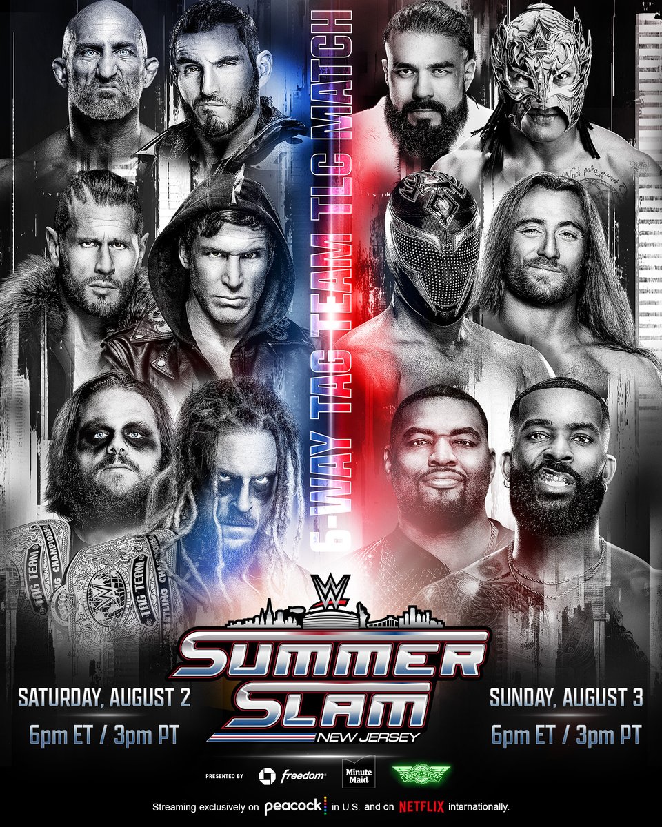 WWE SummerSlam (@summerslam) on Twitter photo WWE Tag Team Champions The Wyatt Sicks will put their championships on the line in a TLC Match at #SummerSlam! 🪜
📍<a href="/MetLifeStadium/">MetLife Stadium</a>
🎟️ bit.ly/3GDD1cA WWE Tag Team Champions The Wyatt Sicks will put their championships on the line in a TLC Match at #SummerSlam! 🪜
📍<a href="/MetLifeStadium/">MetLife Stadium</a>
🎟️ bit.ly/3GDD1cA