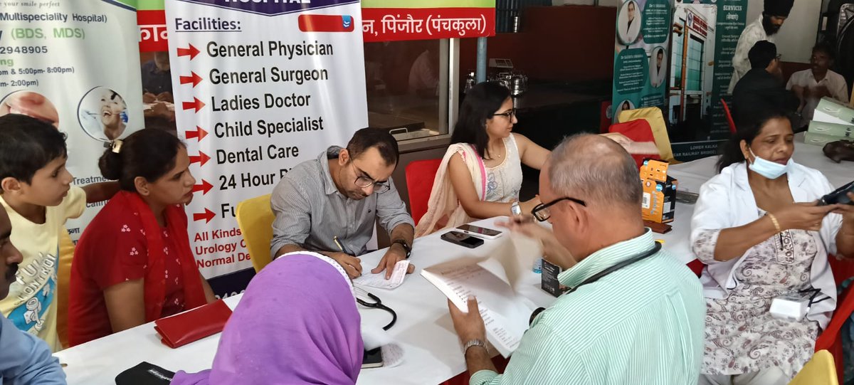 kayjay34350's tweet image. Privileged to participate in Medical Check-up camp at Pinjore. Great initiative by Rotary, Doctors & Gaushala Pinjore. Thanks- Pinky ji of News Plus for coordinating.