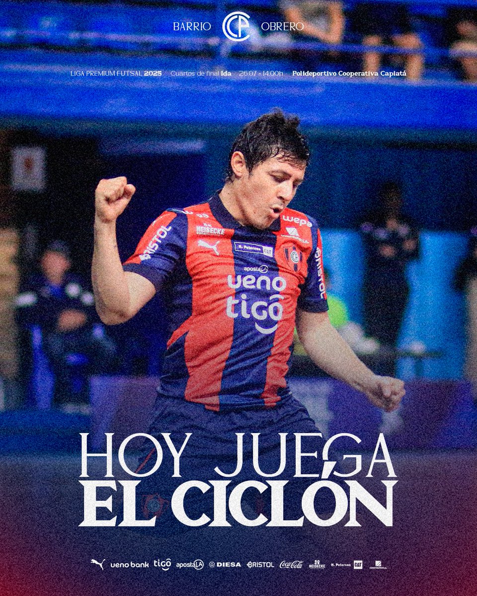 CerroFutsalFIFA's tweet image. 🌪️ ¡𝑯𝒐𝒚 𝒋𝒖𝒆𝒈𝒂 𝒆𝒍 𝑪𝒊𝒄𝒍𝐨́𝒏! 🔵🔴