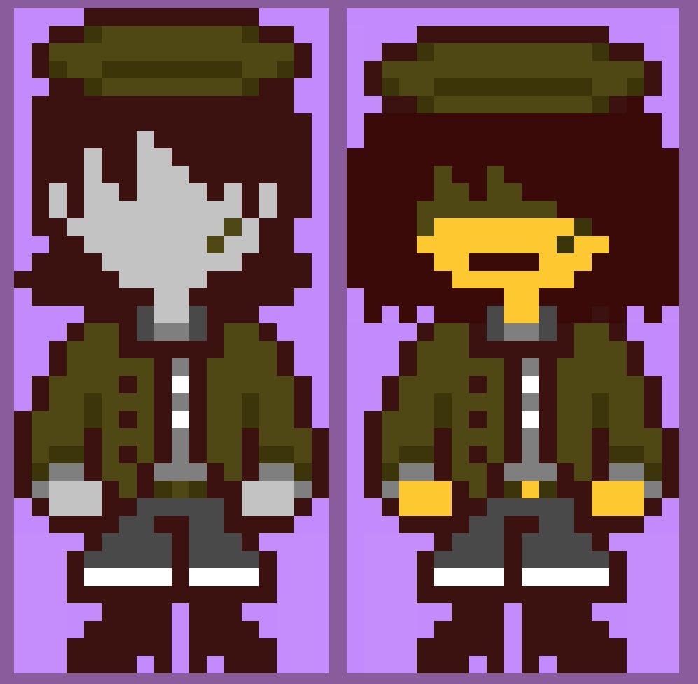 TemmieOrSmth99's tweet image. The fact that vessel has multiple cosmetic options gave me the headcanon that if they ever entered the light world; they wouldn’t be grey
Everyone else would just see them as Kris with a weird outfit change that fits exactly how you designed your vessel