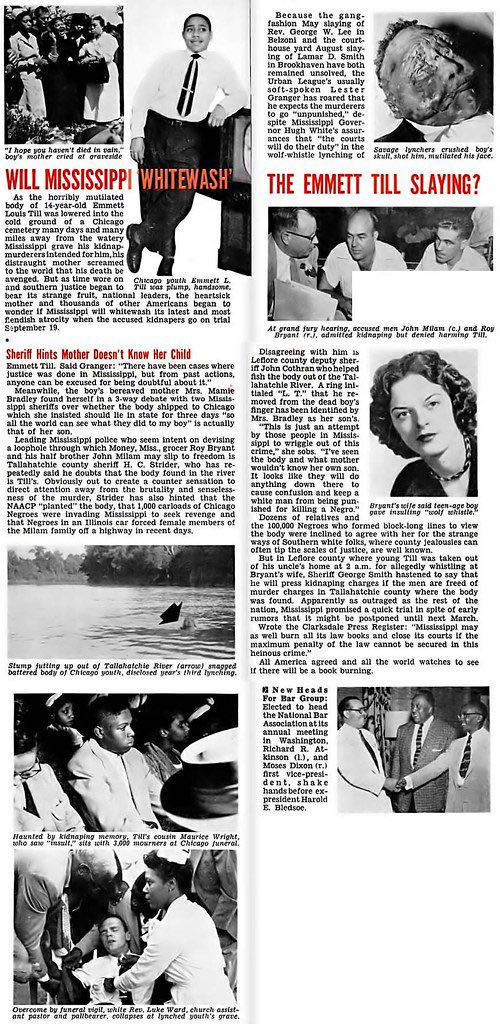 cupidgeneral's tweet image. Emmet till’s mother decided to have an open casket funeral so the world could see what the White supremacists did to her innocent Black child. The photos were printed in Jet Magazine and America’s brand of anti black racism was on display for the world to see.