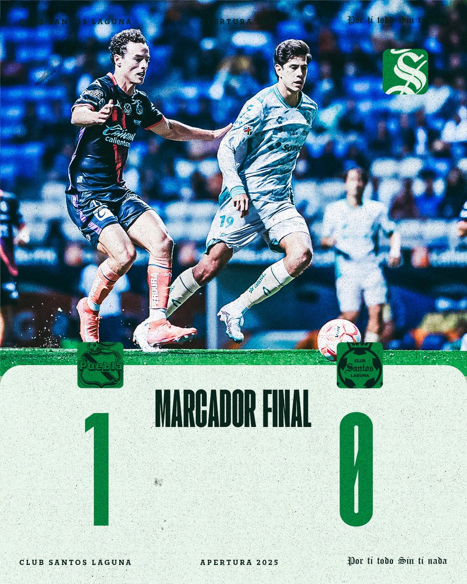 ClubSantos's tweet image. ⏱️90'+ 7' | Termina el partido en territorio poblano.
#PORTITODOSINTINADA ⚔️
