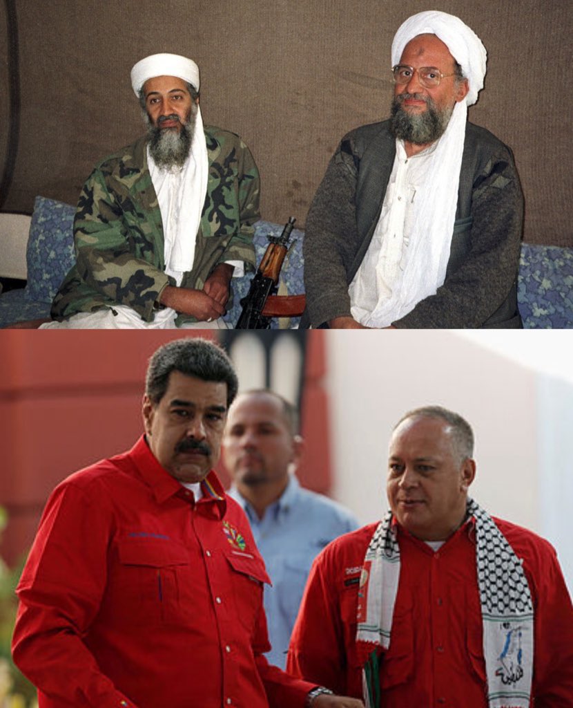 JohanLozada26's tweet image. Están al mismo nivel de Osama Bin Laden y Ayman Al Zawahiri. 

Los terroristas más buscados del mundo por los que ofrecían 25 millones de dólares por sus cabezas.