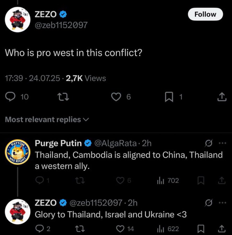 InfraDmitriy's tweet image. This is the epitome of logical reasoning by NAFO libtards.
Anything that supports the morally decadent West must be exalted without question
This is why they support Nazi collaborators like Stepan Bandera who literally helped commit the Holocaust, because Bandera was 'pro-West'