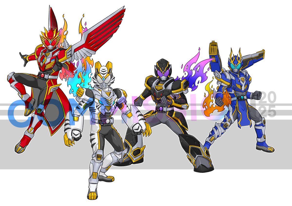 RhafToze's tweet image. Kamen Rider Prime forms

White Dynamic, Black Titanic, Azure Victor, Vermilion Sensation.

comms for @Phantom95553118