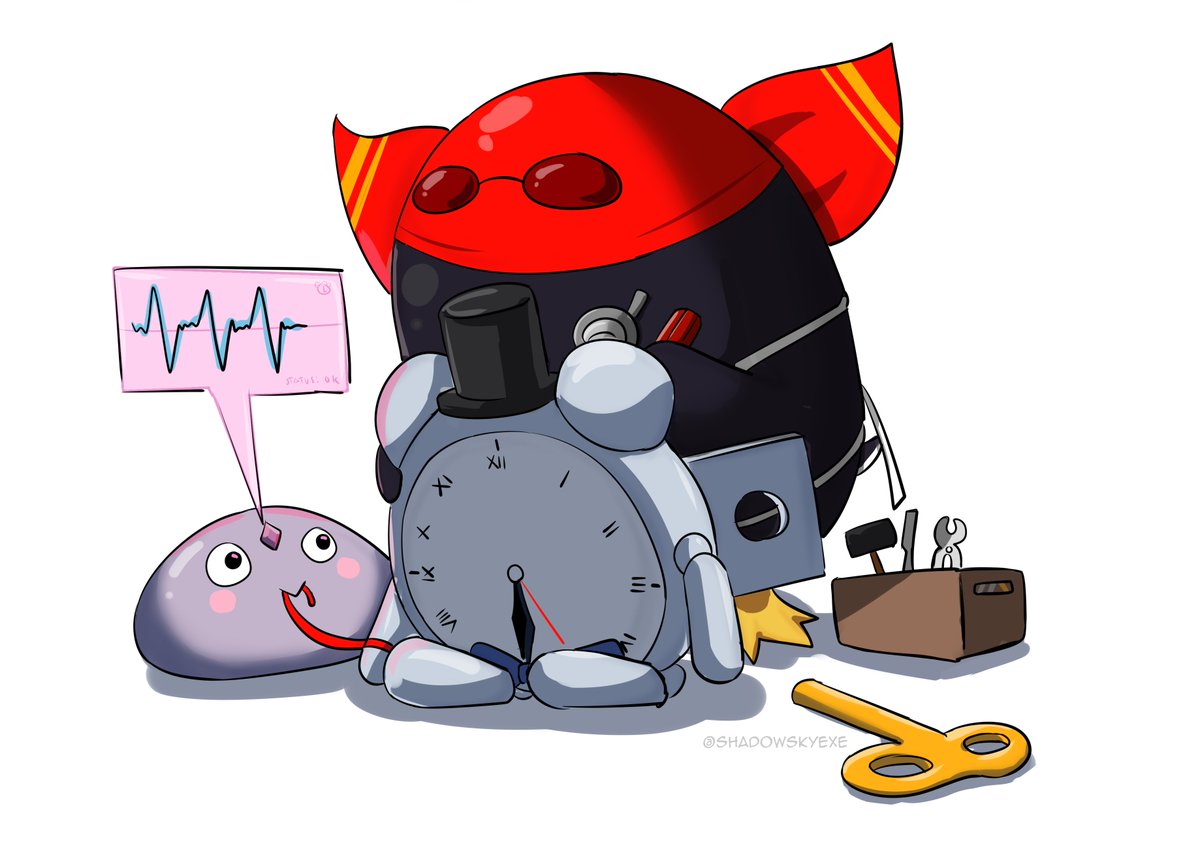 shadowsky_exe's tweet image. #kronillust #InKaela #bijouwled
Daily life of Hololive Mascots.