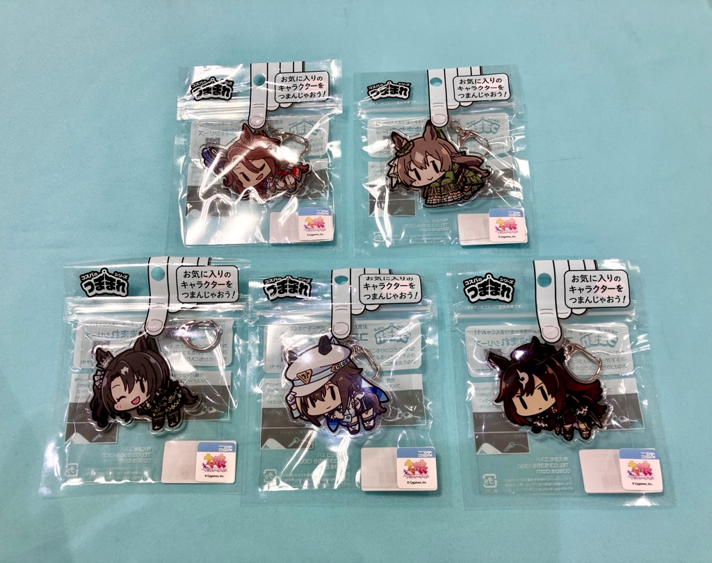 geestore_sendai's tweet image. 🐎新商品情報🐎
『#ウマ娘 プリティーダービー』より
「アクリルつままれ 全10種」が入荷致しました‼️
デフォルメされたキャラクターの、「つままれた時のリアクション」が楽しい、アクリル製アクセサリー🌟
#EBeanS 6Fにてご来店お待ちしております💁