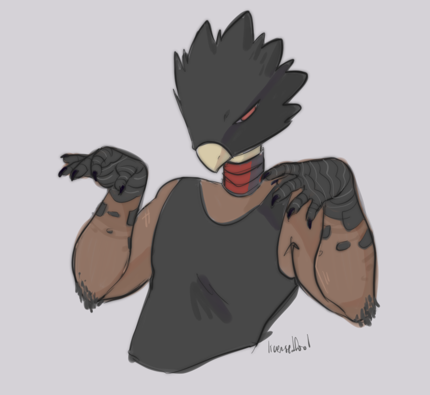 licensedf00l's tweet image. tokoyami....if he slayed