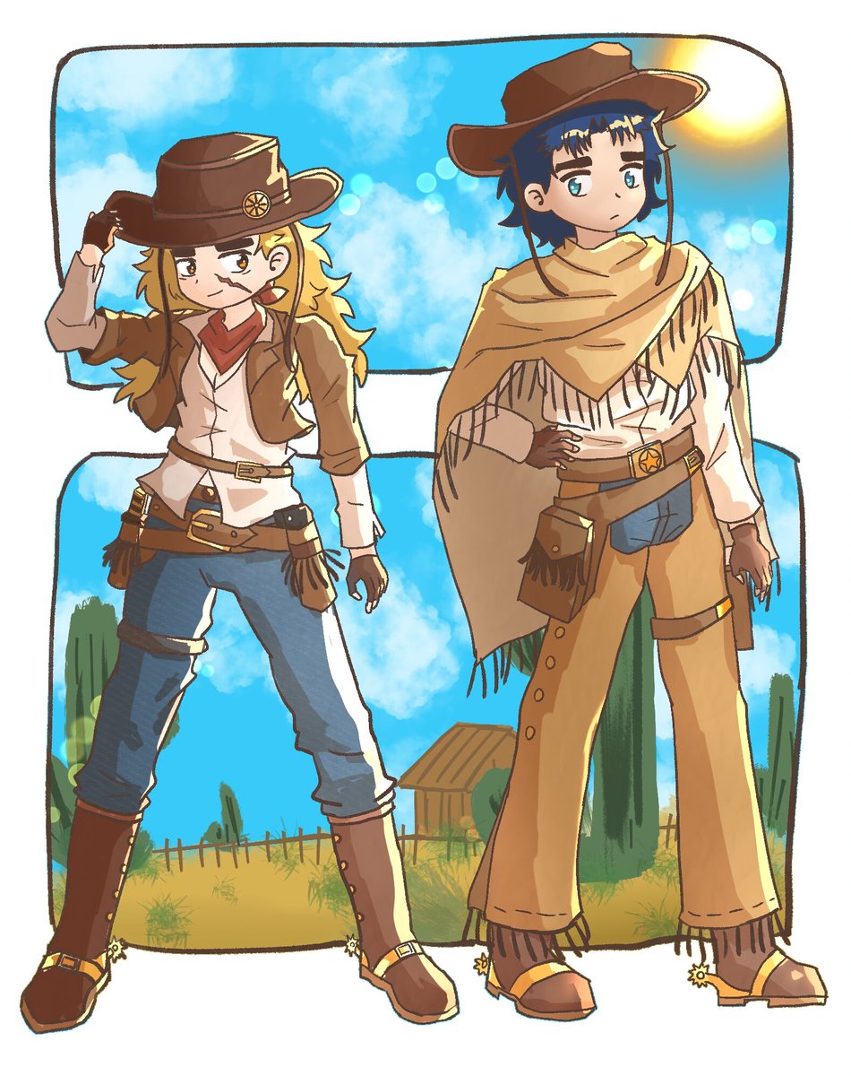 cheverika_'s tweet image. #jonawagonweek2025
@jonawagonweek
Day 6-Cowboys AU
🤠Two handsome cowboys posing (and secretly looking at each other)