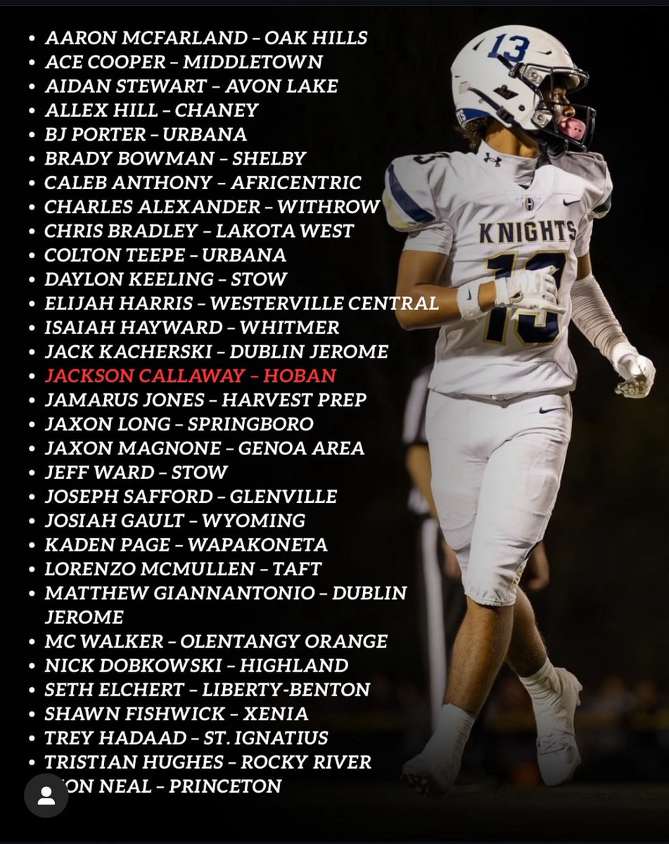 Jack Kacherski 2027 WR/S (@jackkacherski1) on Twitter photo thankful to be featured!
<a href="/Kstaff07/">kstaff</a> <a href="/AllenTrieu/">Allen Trieu</a> <a href="/CoachMCrabtree/">Mark Crabtree</a> <a href="/CoachStierhoff/">Nate Stierhoff</a> <a href="/GregSmithRivals/">Greg Smith</a> <a href="/BigMarshMello72/">Marshal Davis</a> thankful to be featured!
<a href="/Kstaff07/">kstaff</a> <a href="/AllenTrieu/">Allen Trieu</a> <a href="/CoachMCrabtree/">Mark Crabtree</a> <a href="/CoachStierhoff/">Nate Stierhoff</a> <a href="/GregSmithRivals/">Greg Smith</a> <a href="/BigMarshMello72/">Marshal Davis</a>