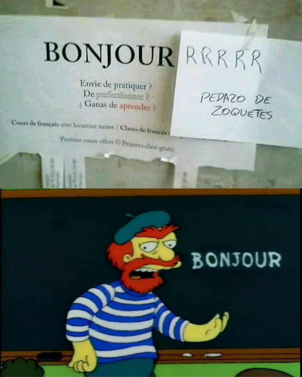 FansonsOficial's tweet image. BONJOURRRRR #LosSimpson #LosSimpsons #Memes