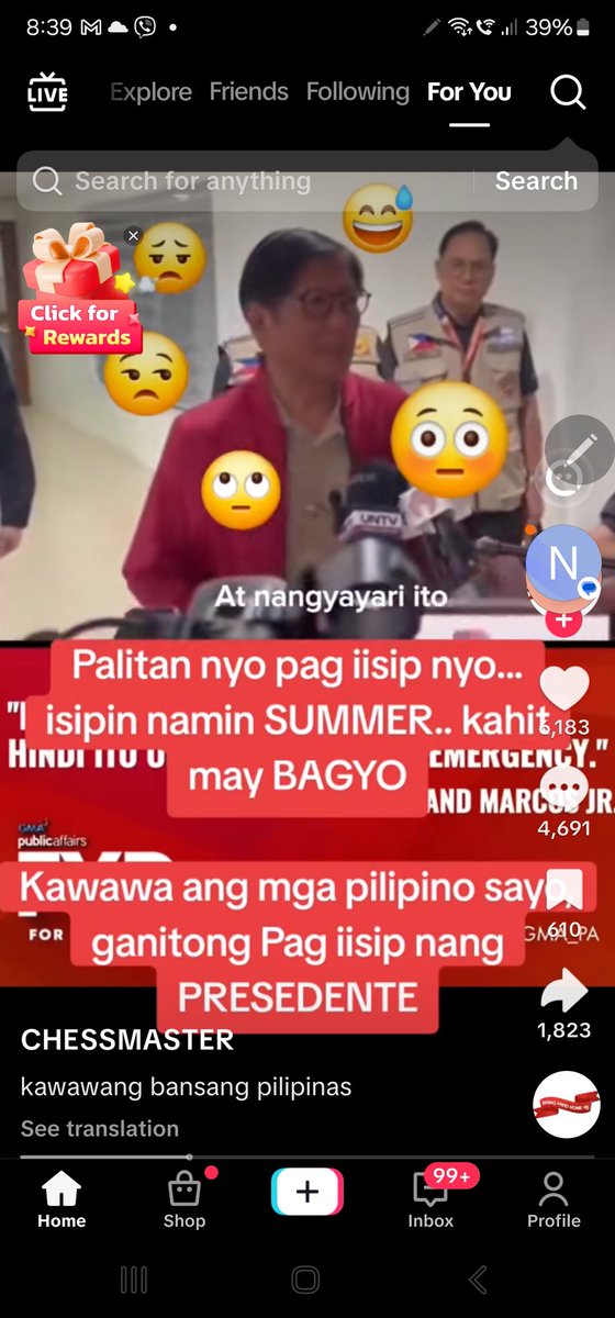Sabi ni BBM palitan na natin ang pagiisip natin. Normal lang ang magbaha lagi  at may mamamatay sa bagyo. Masanay na kayo.
Normal din na nakawin nila ang flood control budget.