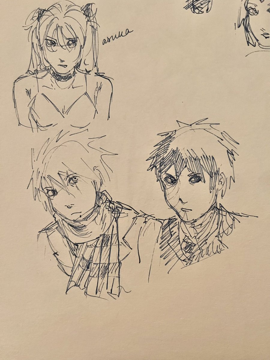 holleelly's tweet image. Errrrr sketches cus I can’t access digital 🫩